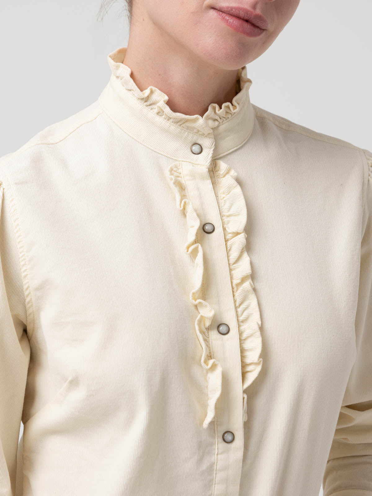 Blusa Algodón Orgánico Mujer Borage Blanco Rockford