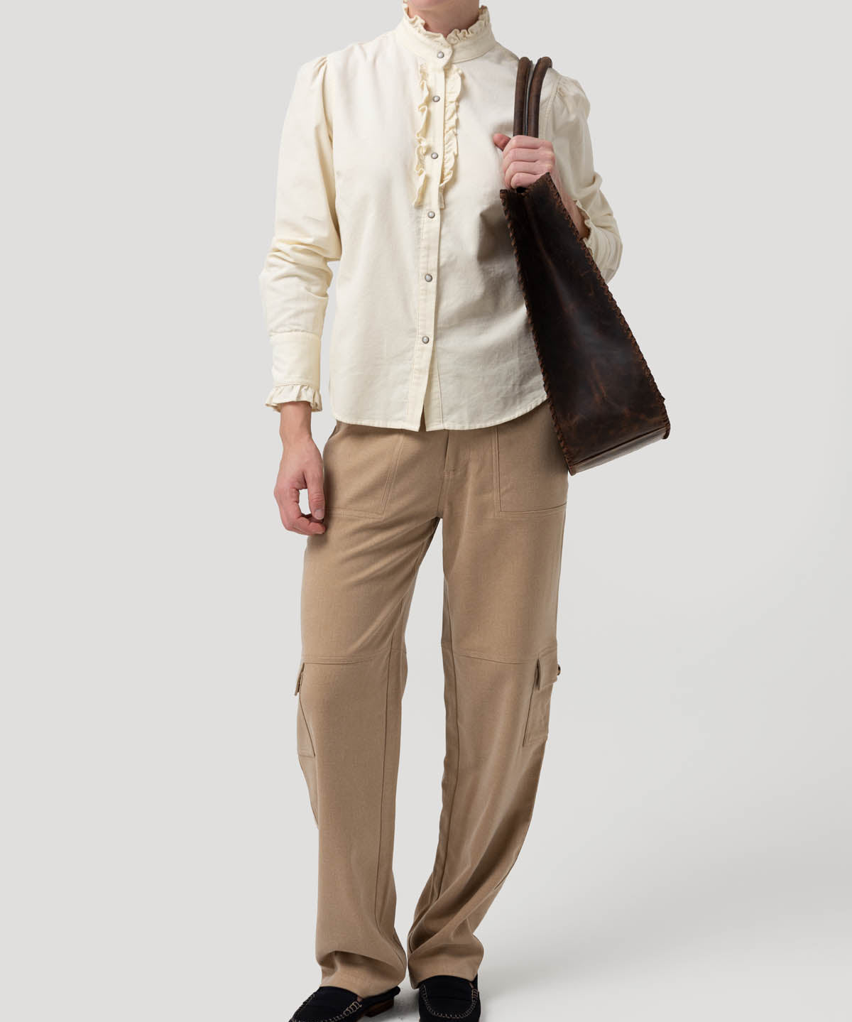 Blusa Algodón Orgánico Mujer Borage Blanco Rockford