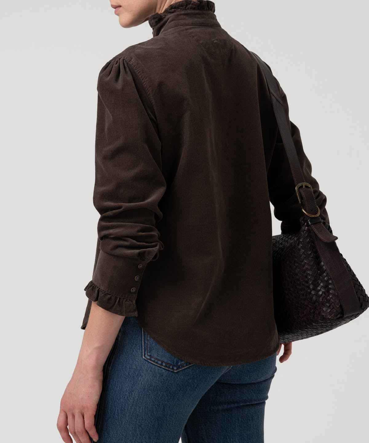 Blusa Algodón Orgánico Mujer Borage Café Rockford