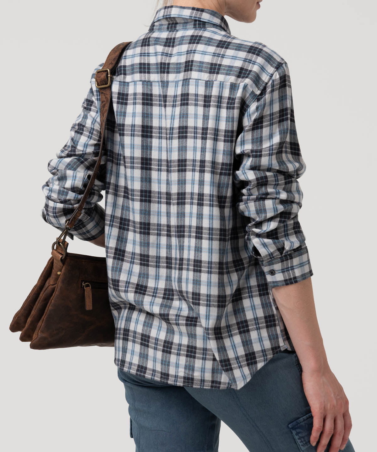 Blusa Rayon Mujer Magno Gris Rockford