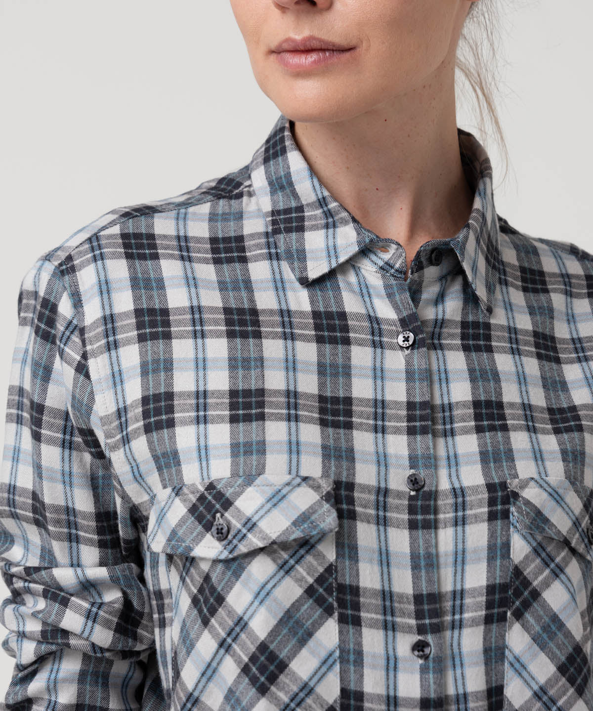 Blusa Rayon Mujer Magno Gris Rockford
