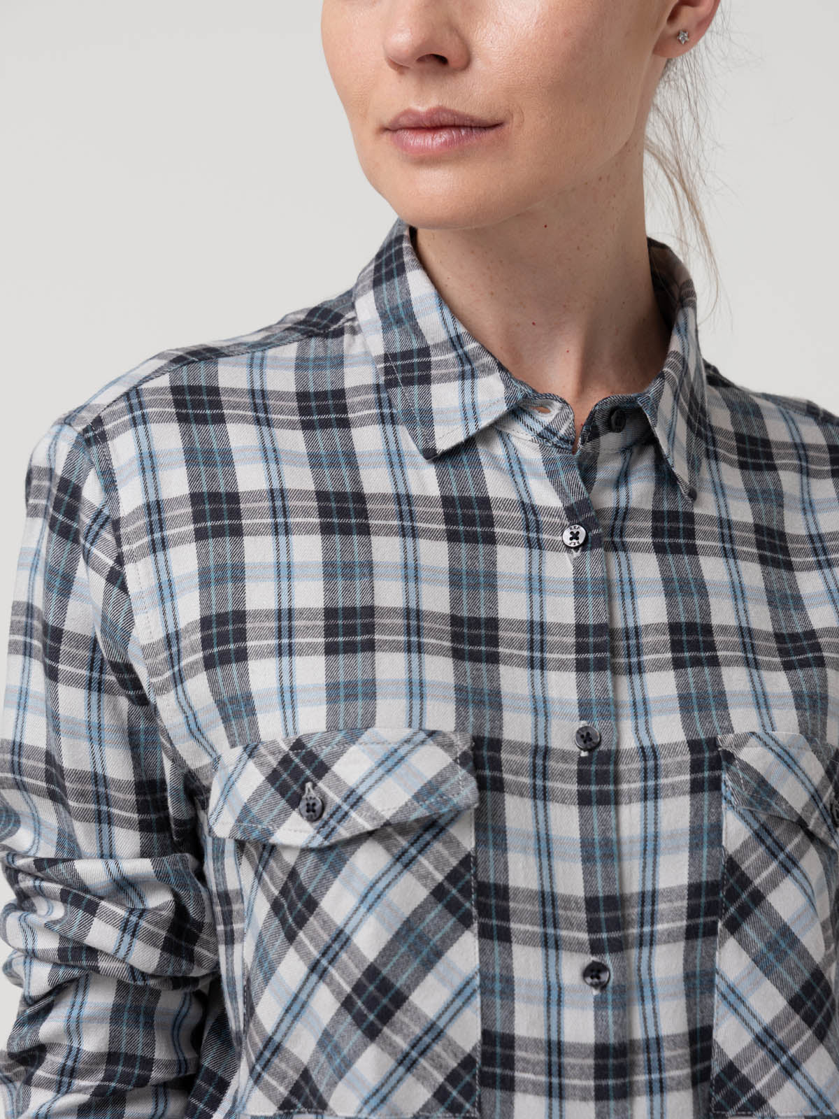 Blusa Rayon Mujer Magno Gris Rockford