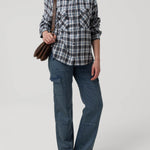 Blusa Rayon Mujer Magno Gris Rockford