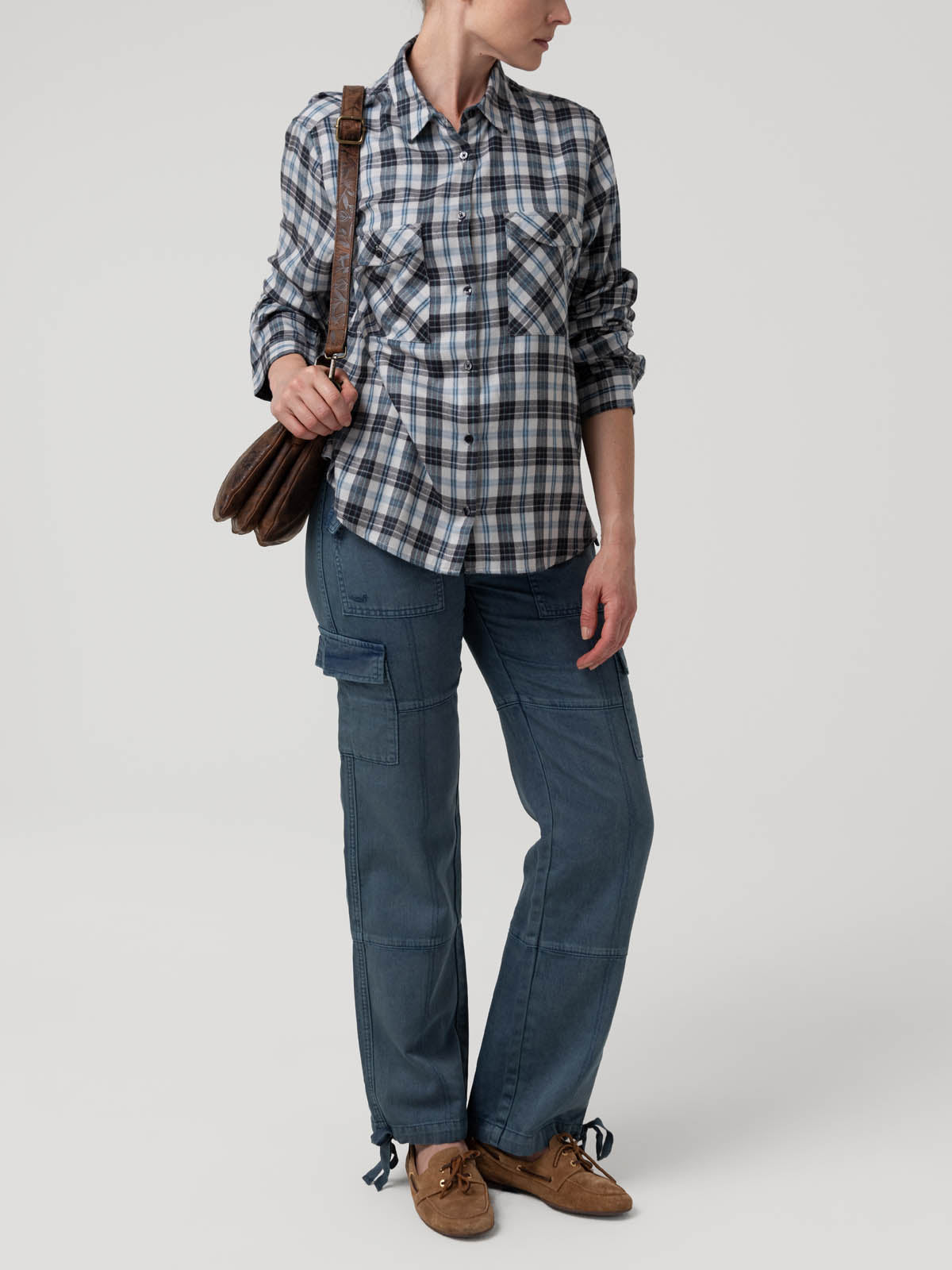 Blusa Rayon Mujer Magno Gris Rockford