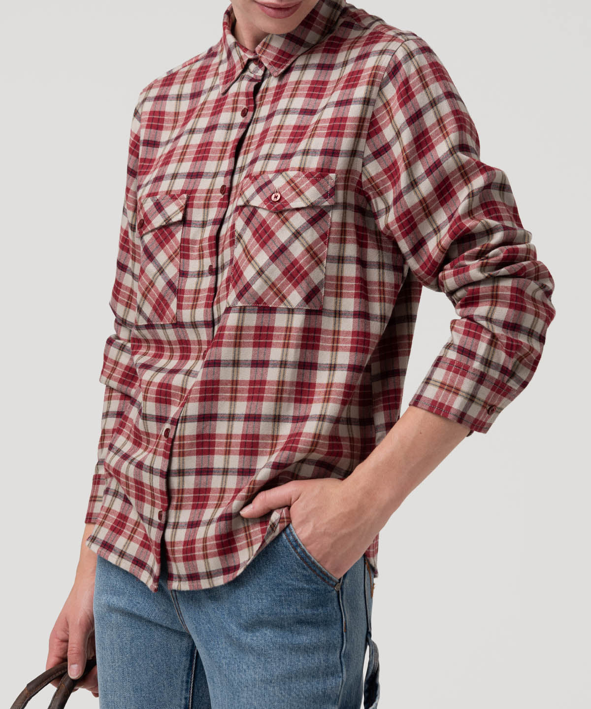 Blusa Rayon Mujer Magno Roja Rockford