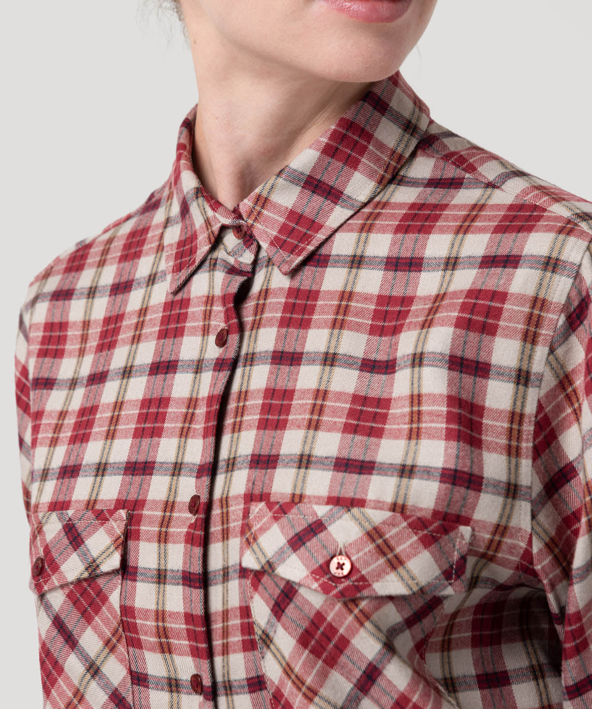 Blusa Rayon Mujer Magno Roja Rockford