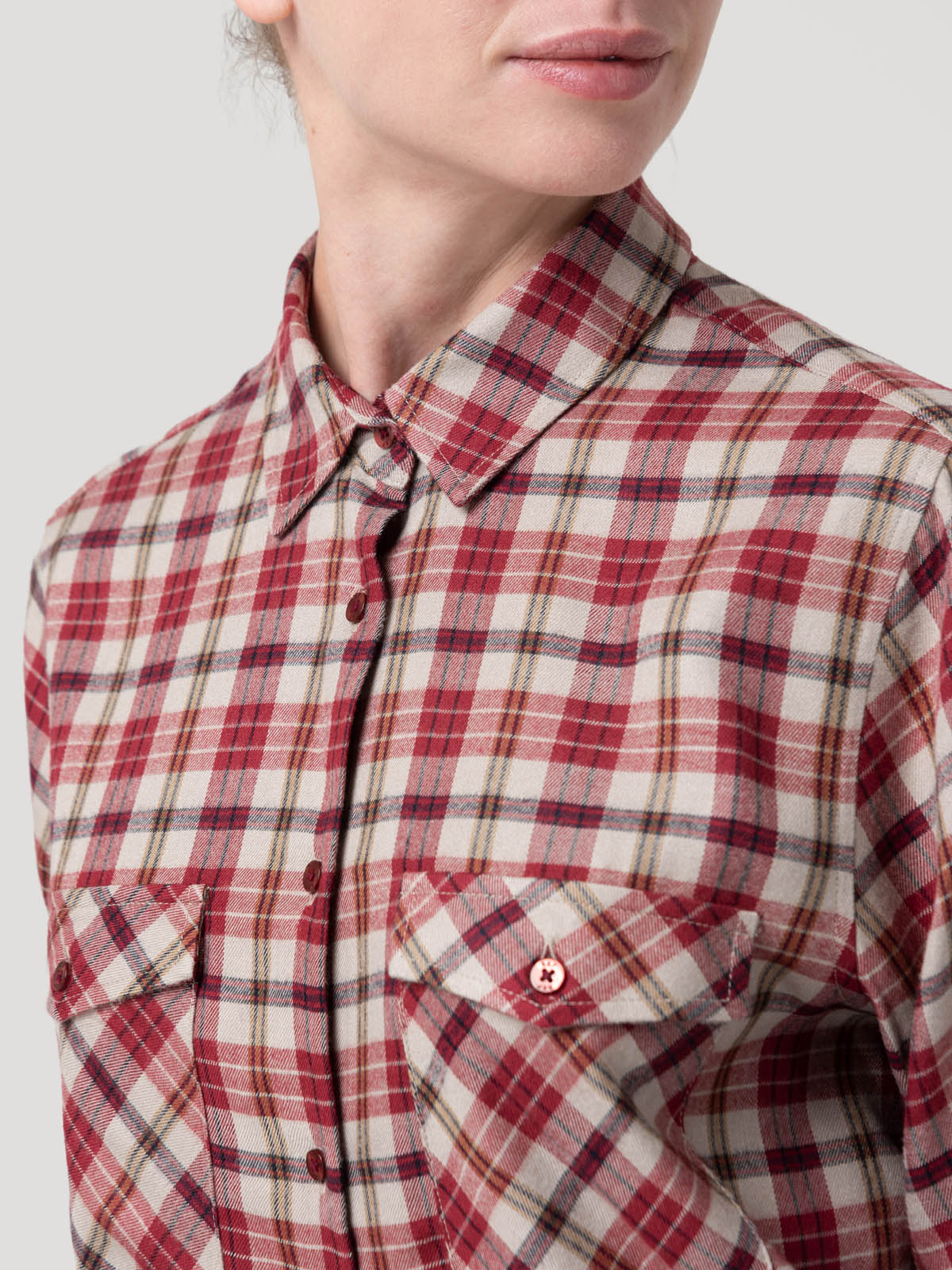 Blusa Rayon Mujer Magno Roja Rockford