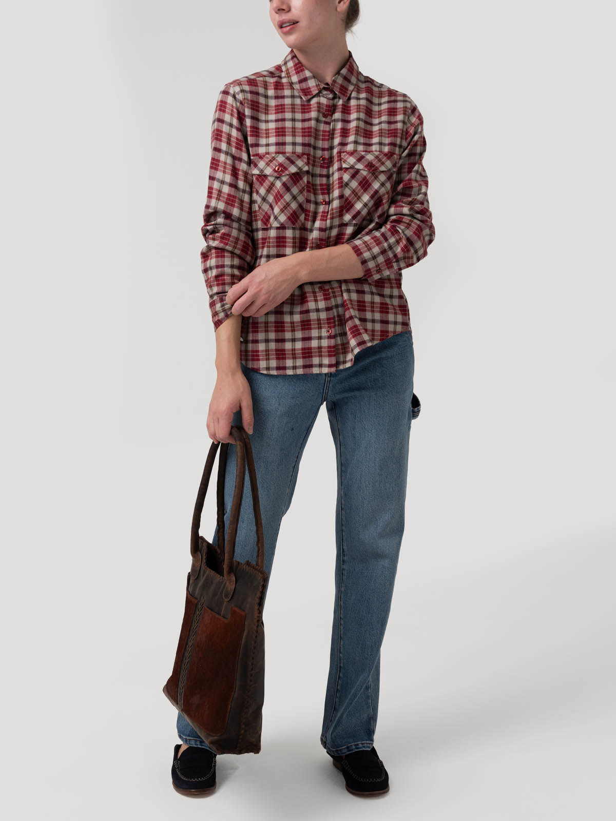 Blusa Rayon Mujer Magno Roja Rockford