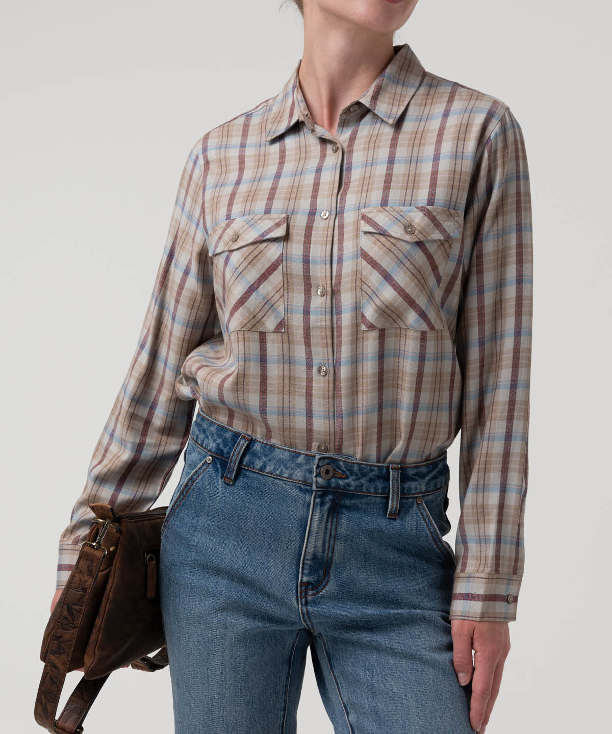 Blusa Rayon Mujer Magno Café Rockford