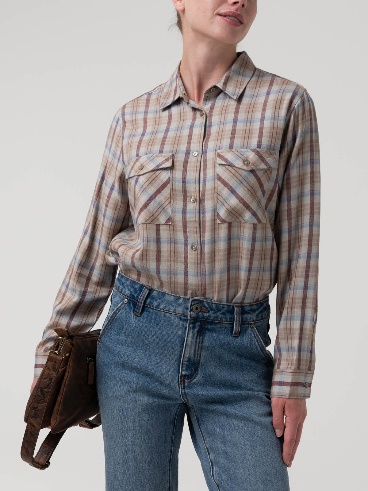 Blusa Rayon Mujer Magno Café Rockford