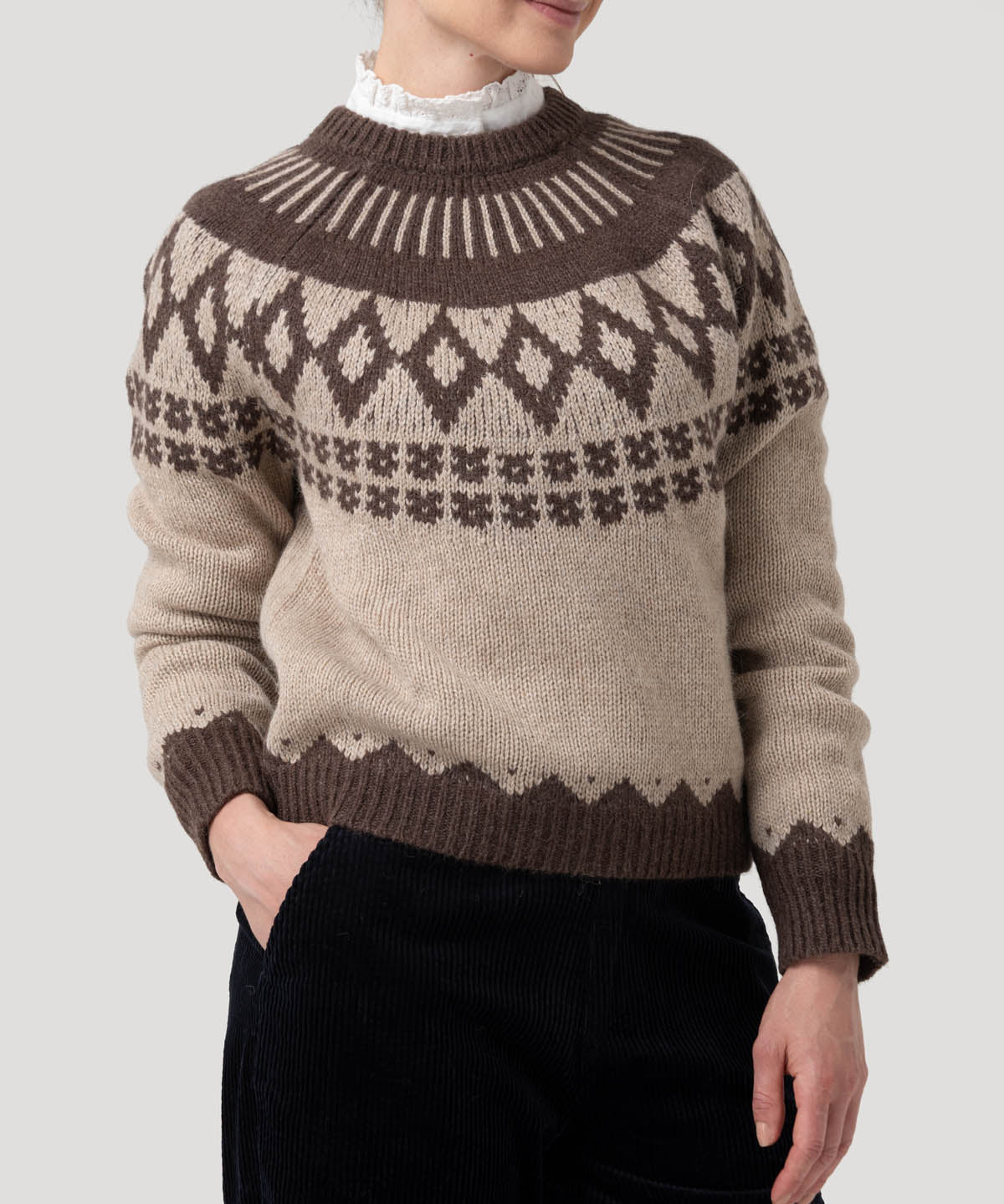 Sweater Alpaca Mujer Foggia Beige Rockford