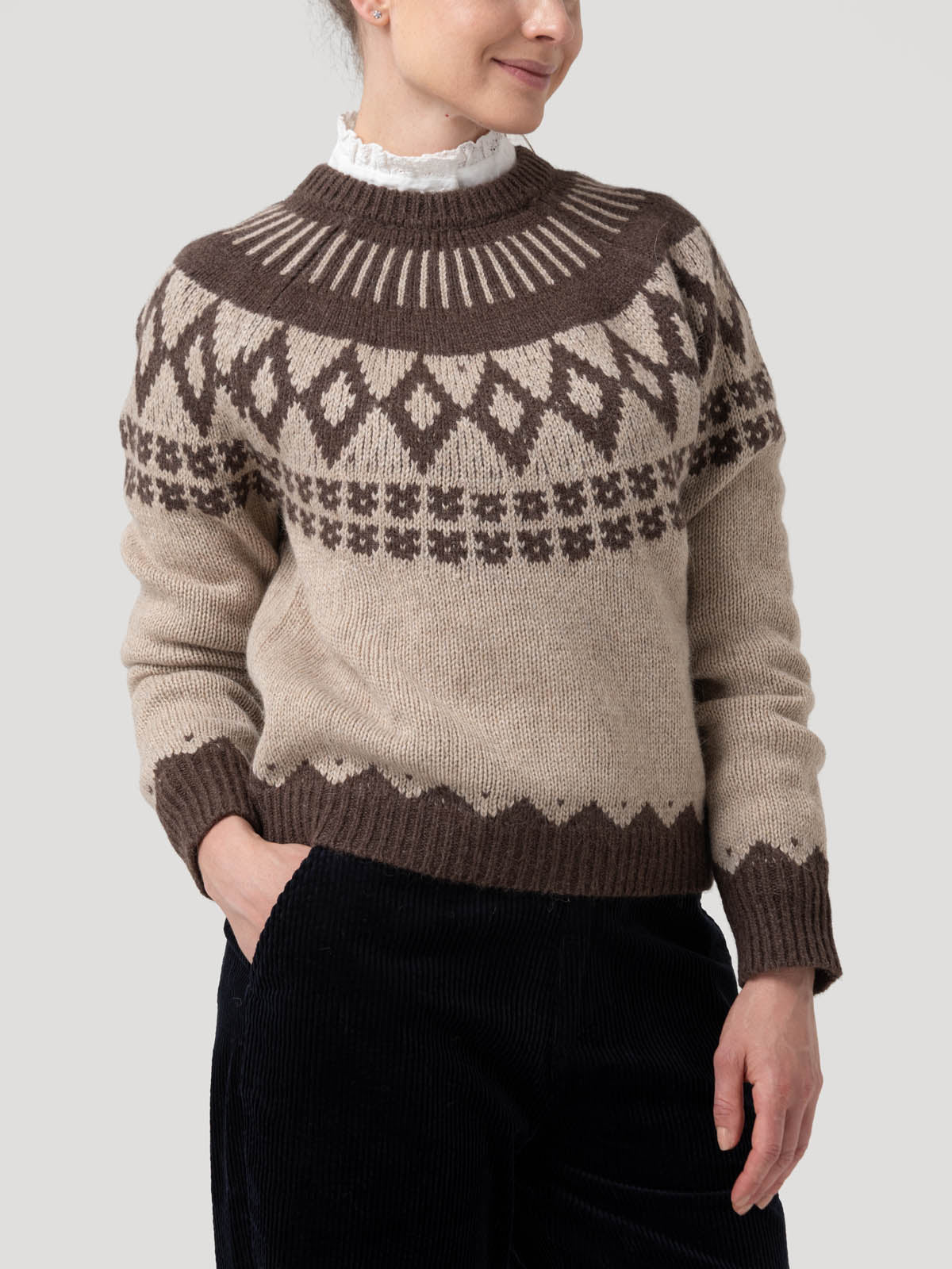 Sweater Alpaca Mujer Foggia Beige Rockford