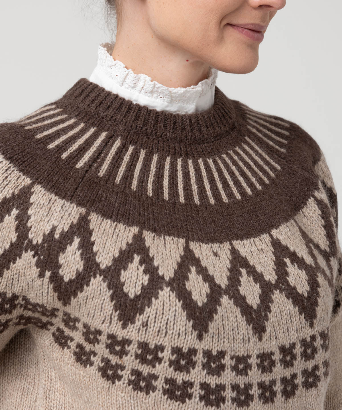 Sweater Alpaca Mujer Foggia Beige Rockford
