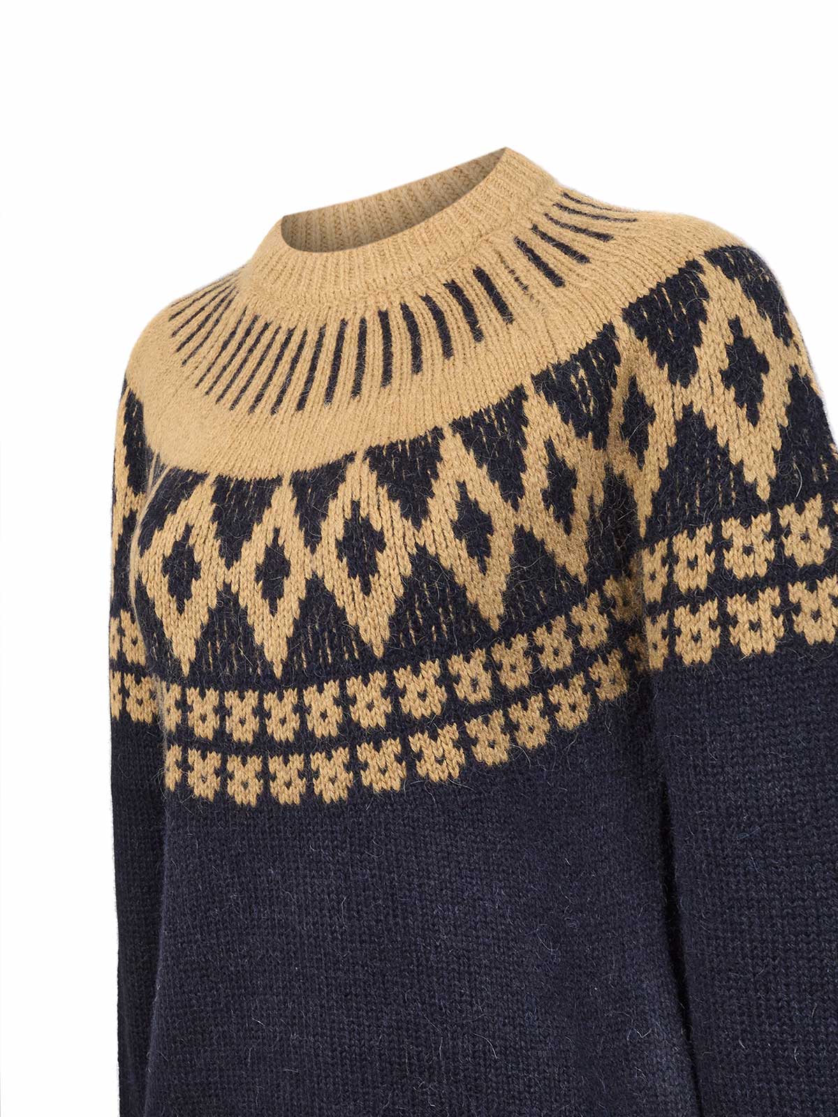 Sweater Alpaca Mujer Foggia Azul Rockford