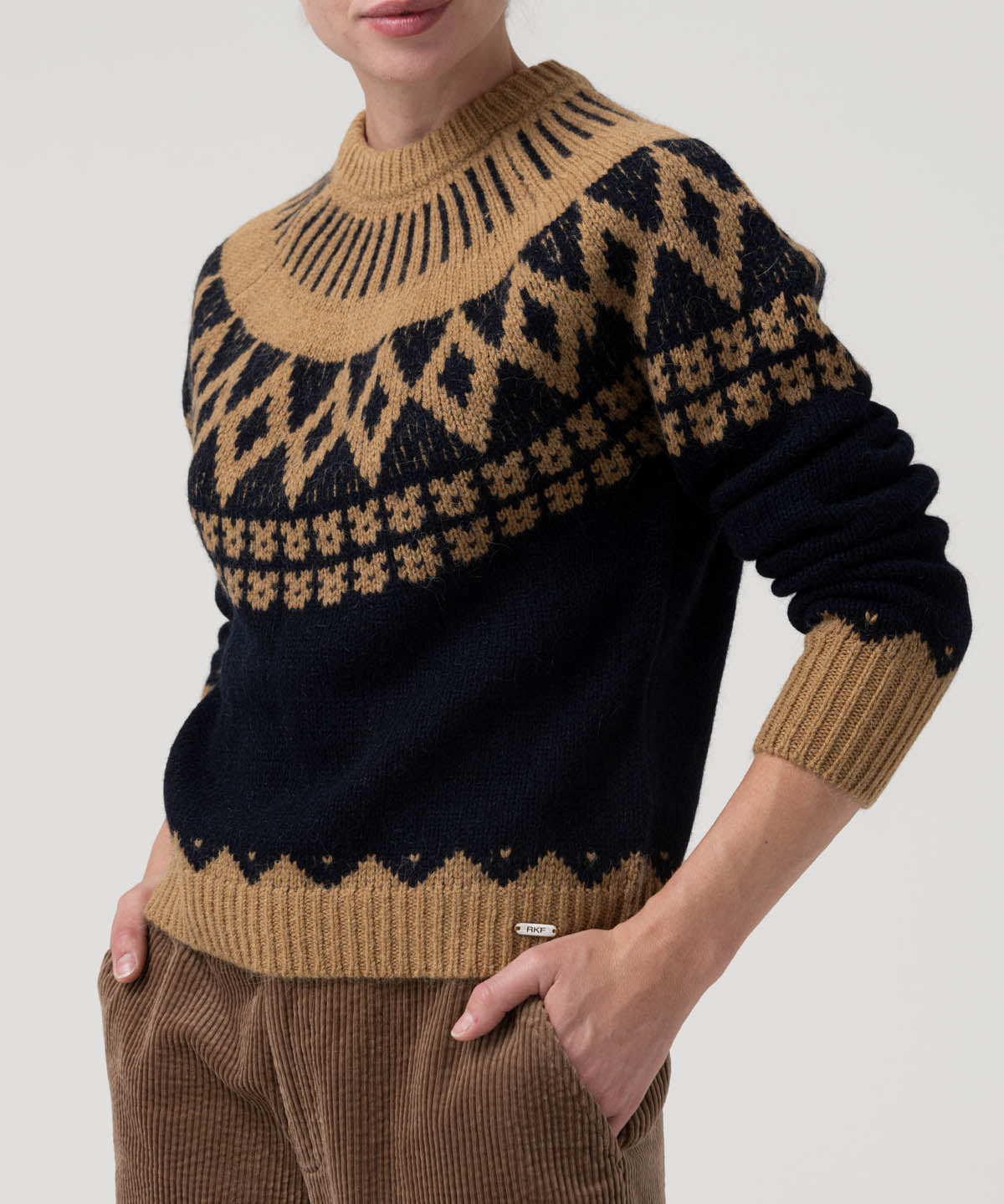 Sweater Alpaca Mujer Foggia Azul Rockford