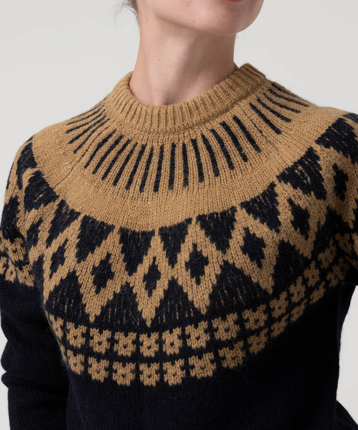 Sweater Alpaca Mujer Foggia Azul Rockford