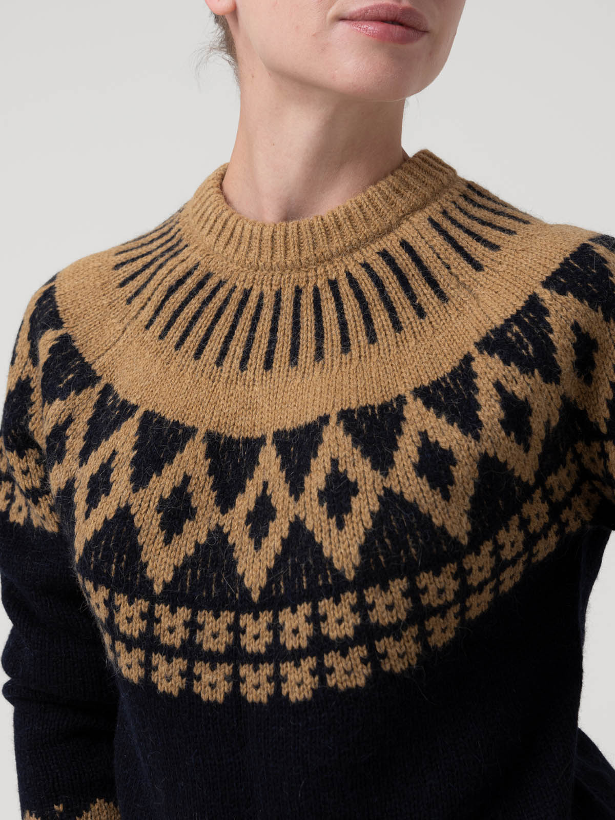 Sweater Alpaca Mujer Foggia Azul Rockford