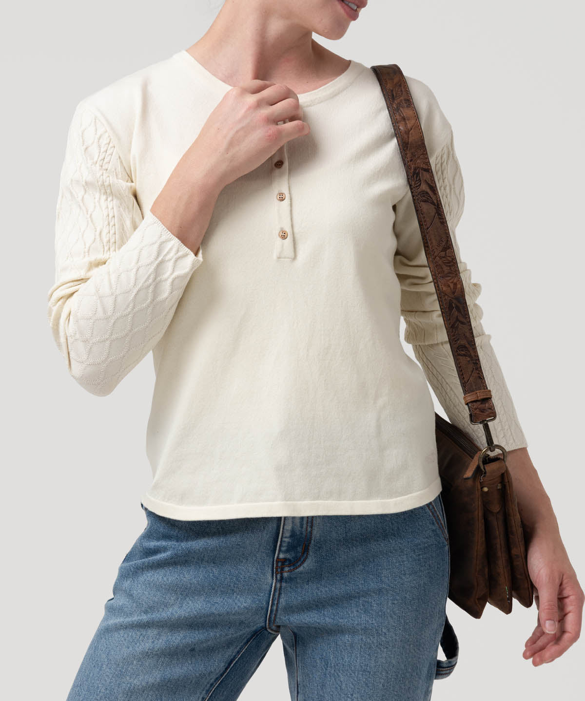 Polera Algodón Mujer Olmo Blanco Rockford