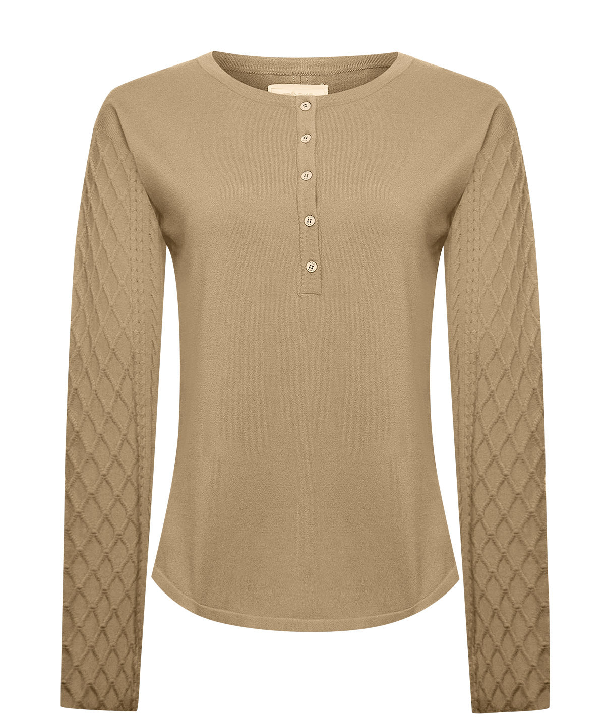 Polera Algodón Mujer Olmo Café Rockford