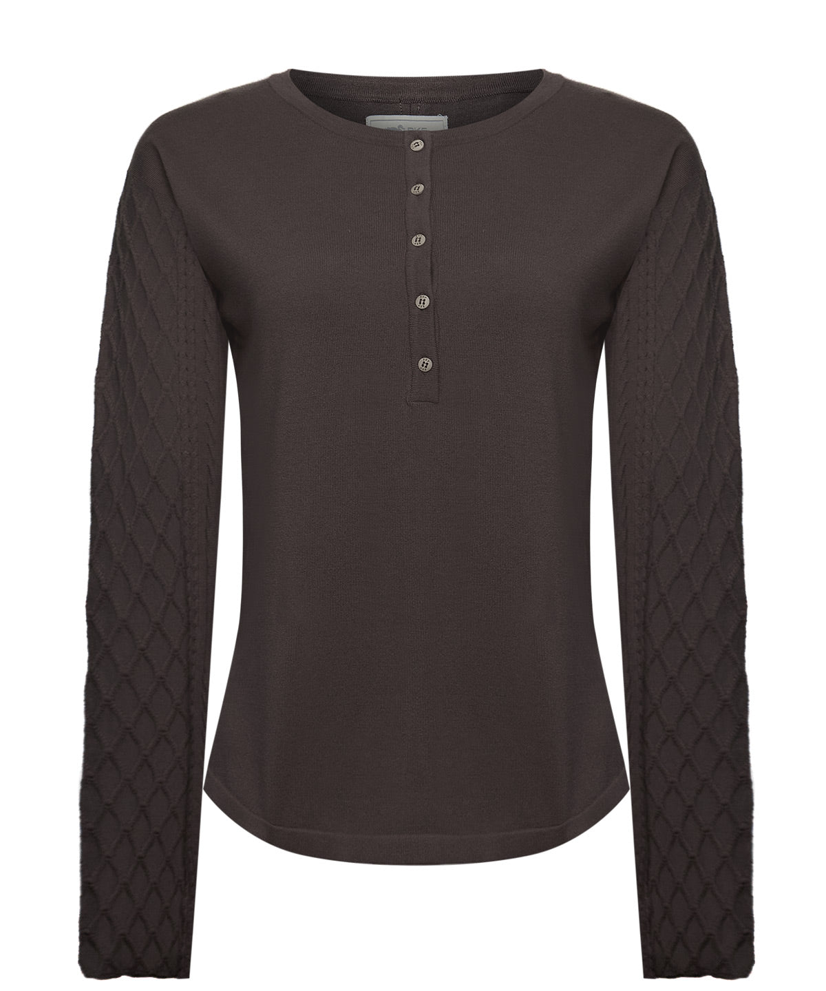 Polera Algodón/Poliéster Mujer Olmo Café Rockford