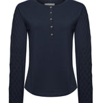 Polera Algodón/Poliéster Mujer Olmo Azul Rockford