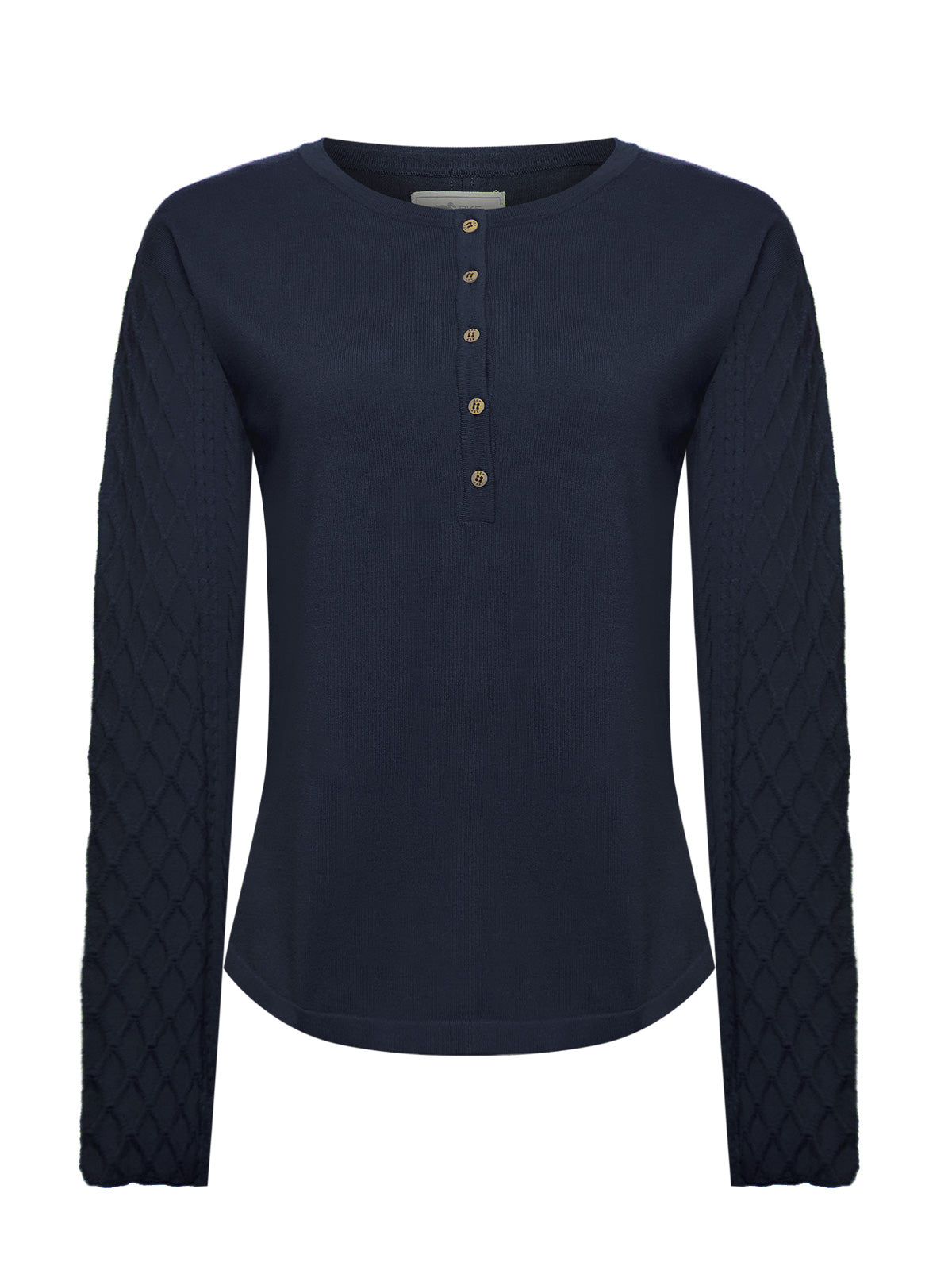 Polera Algodón/Poliéster Mujer Olmo Azul Rockford