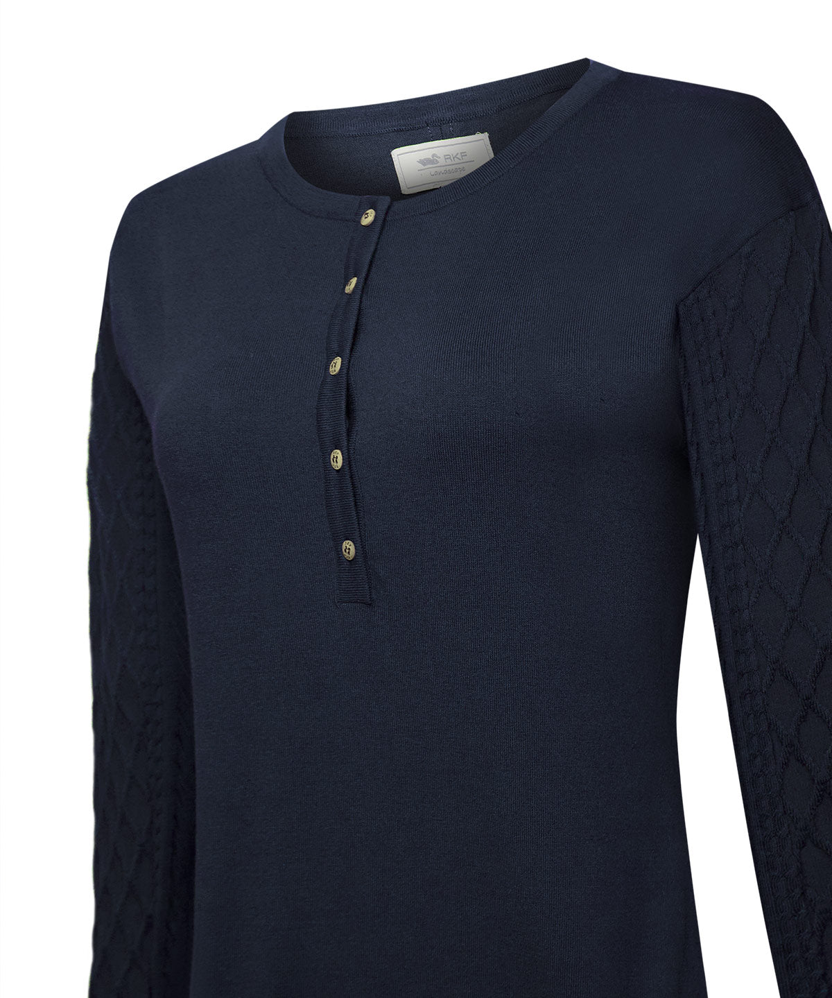 Polera Algodón/Poliéster Mujer Olmo Azul Rockford