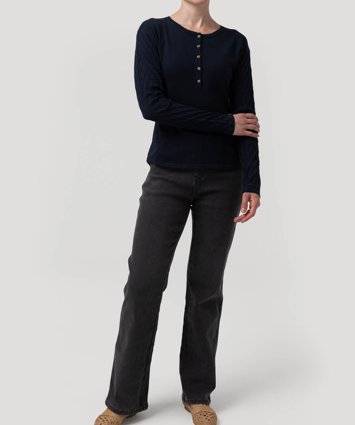 Polera Algodón/Poliéster Mujer Olmo Azul Rockford