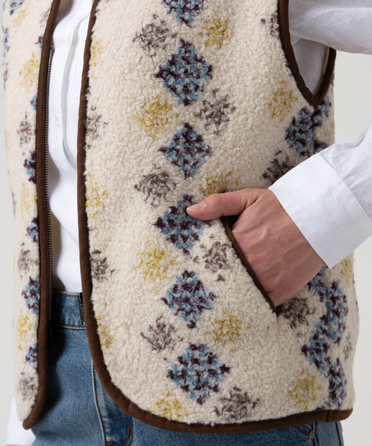 Polar Lana Mujer Gerbera Beige Rockford