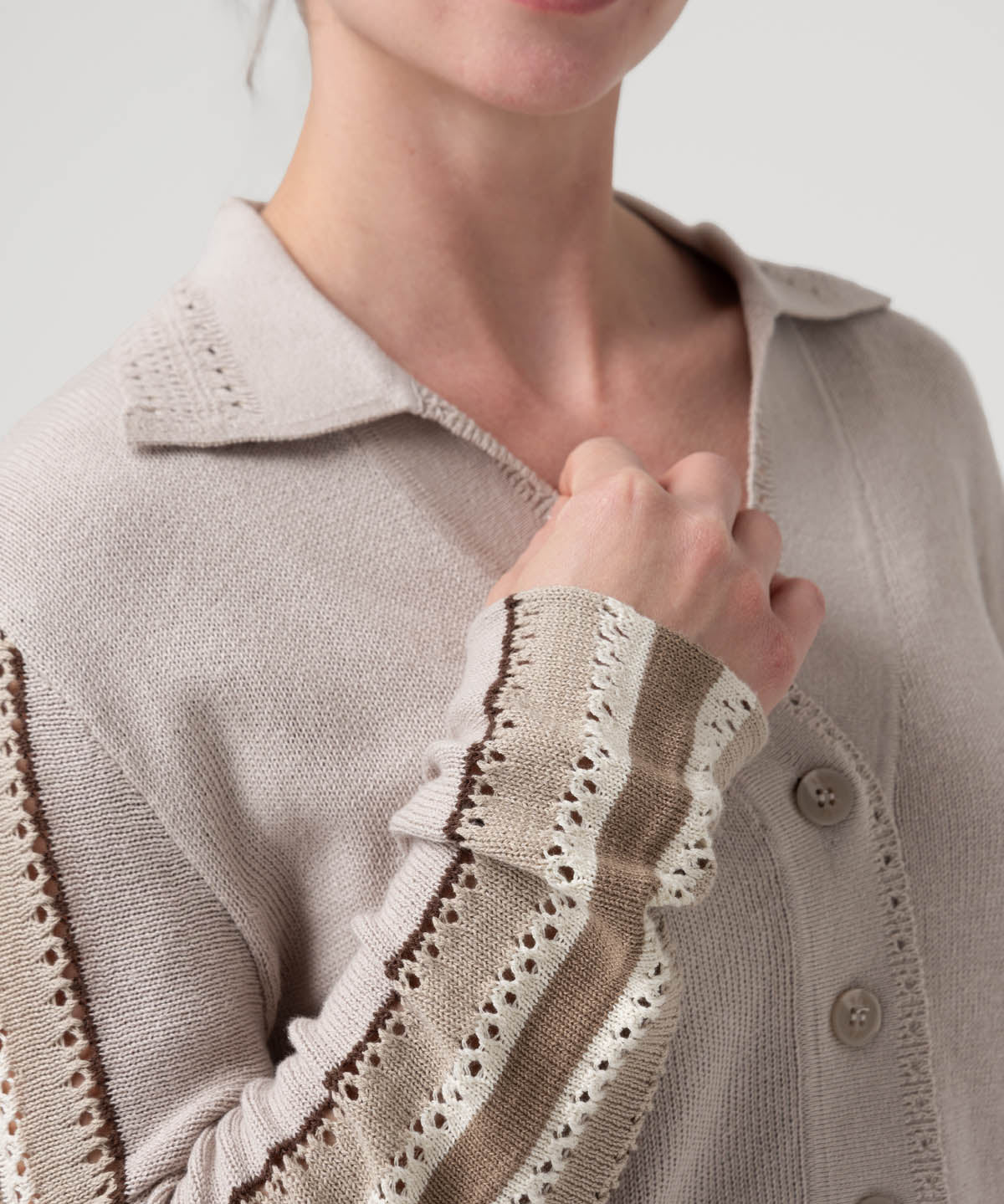 Sweater Algodón Orgánico Mujer Angelonia Beige Rockford
