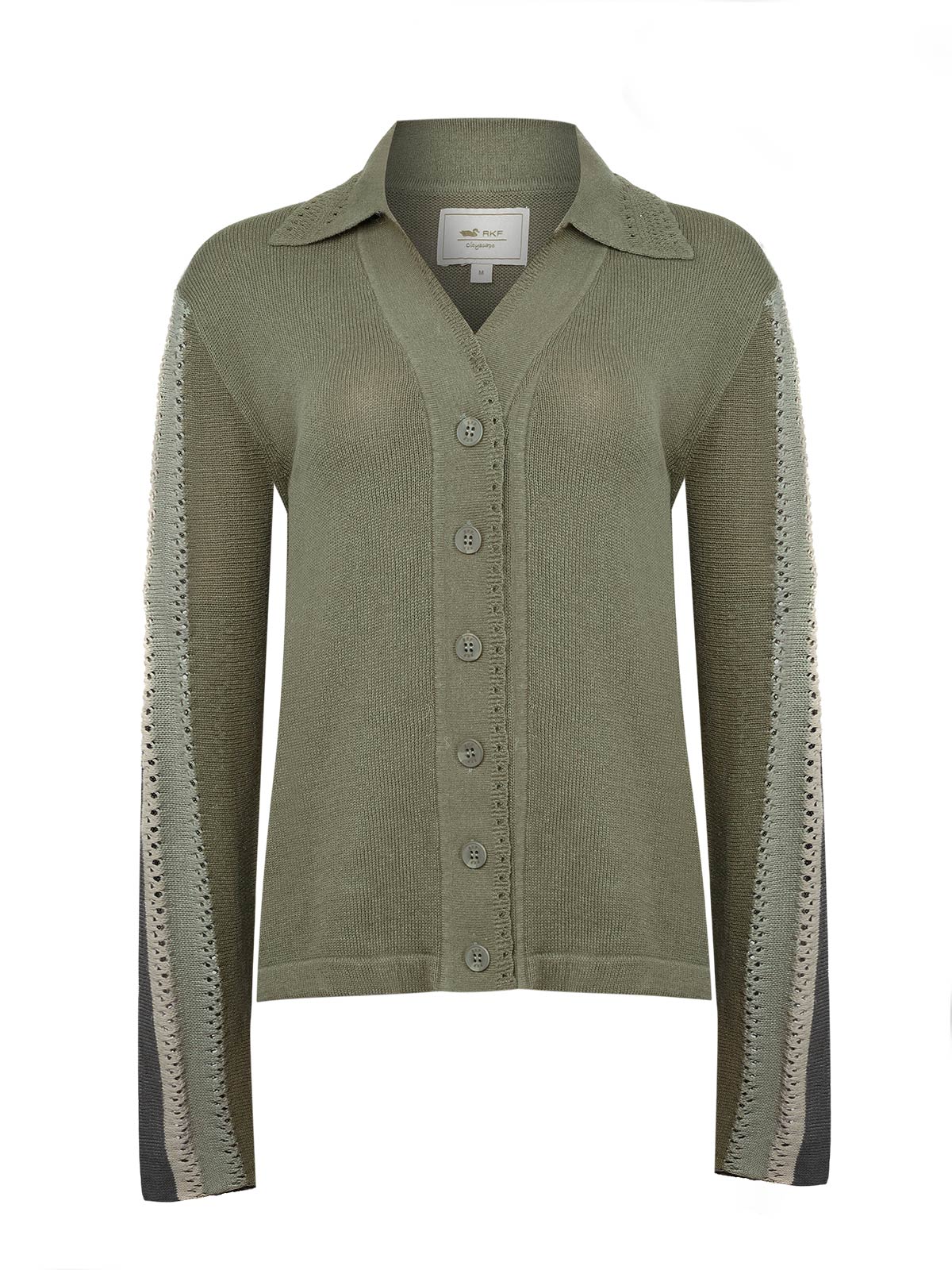 Sweater Algodón Orgánico Mujer Angelonia Verde Rockford