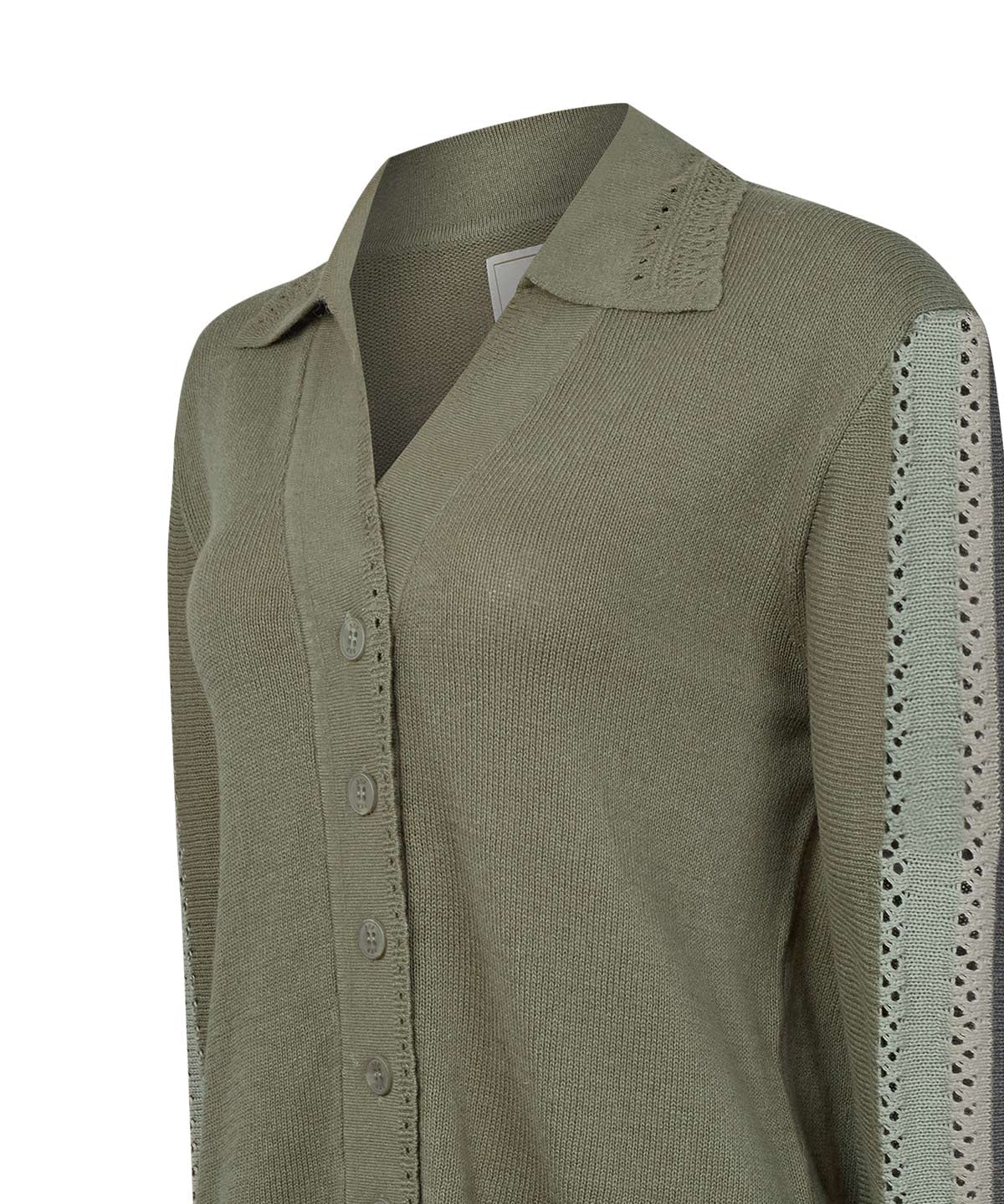 Sweater Algodón Orgánico Mujer Angelonia Verde Rockford