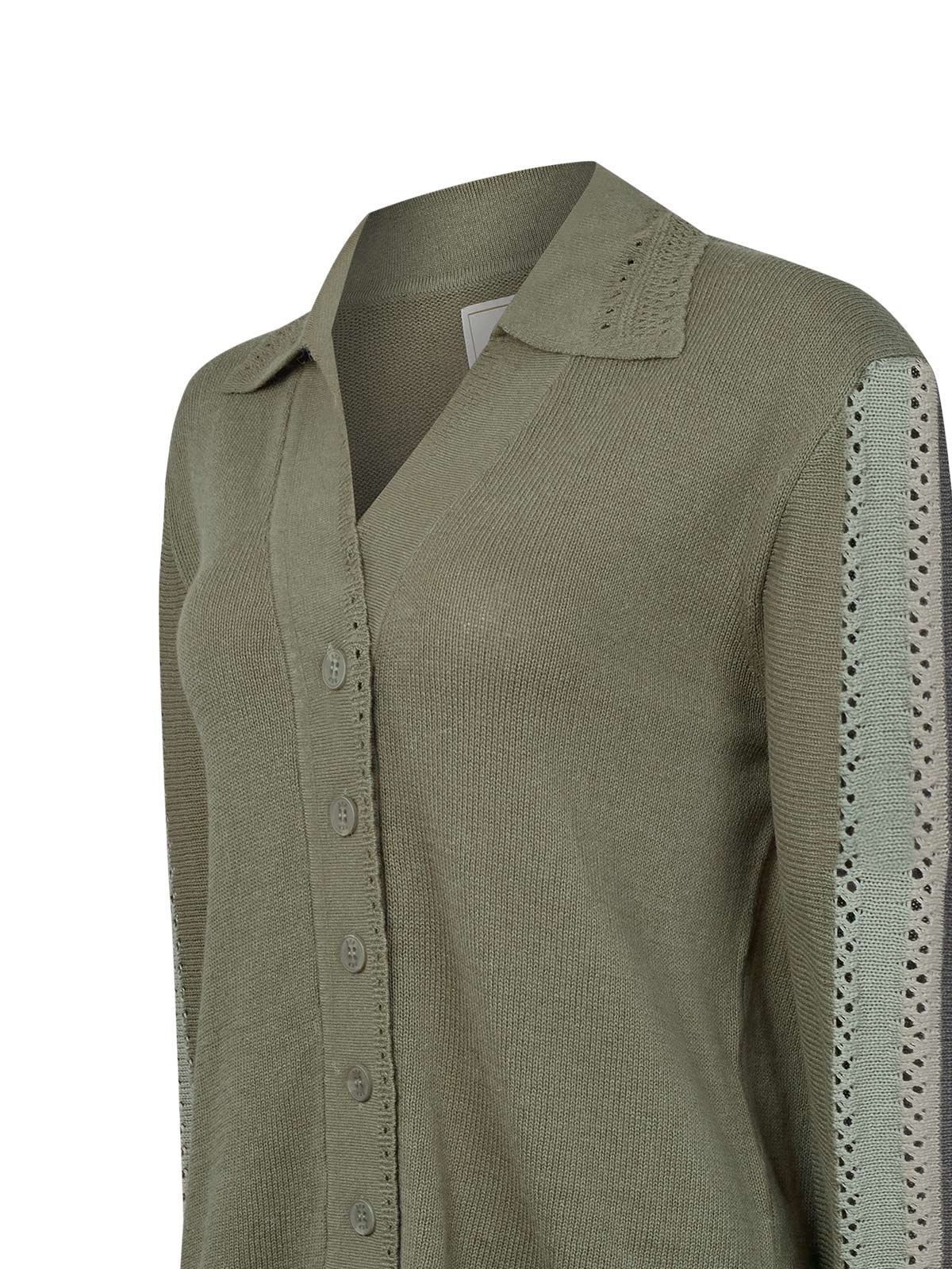 Sweater Algodón Orgánico Mujer Angelonia Verde Rockford