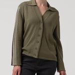 Sweater Algodón Orgánico Mujer Angelonia Verde Rockford