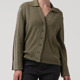 Sweater Algodón Orgánico Mujer Angelonia Verde Rockford