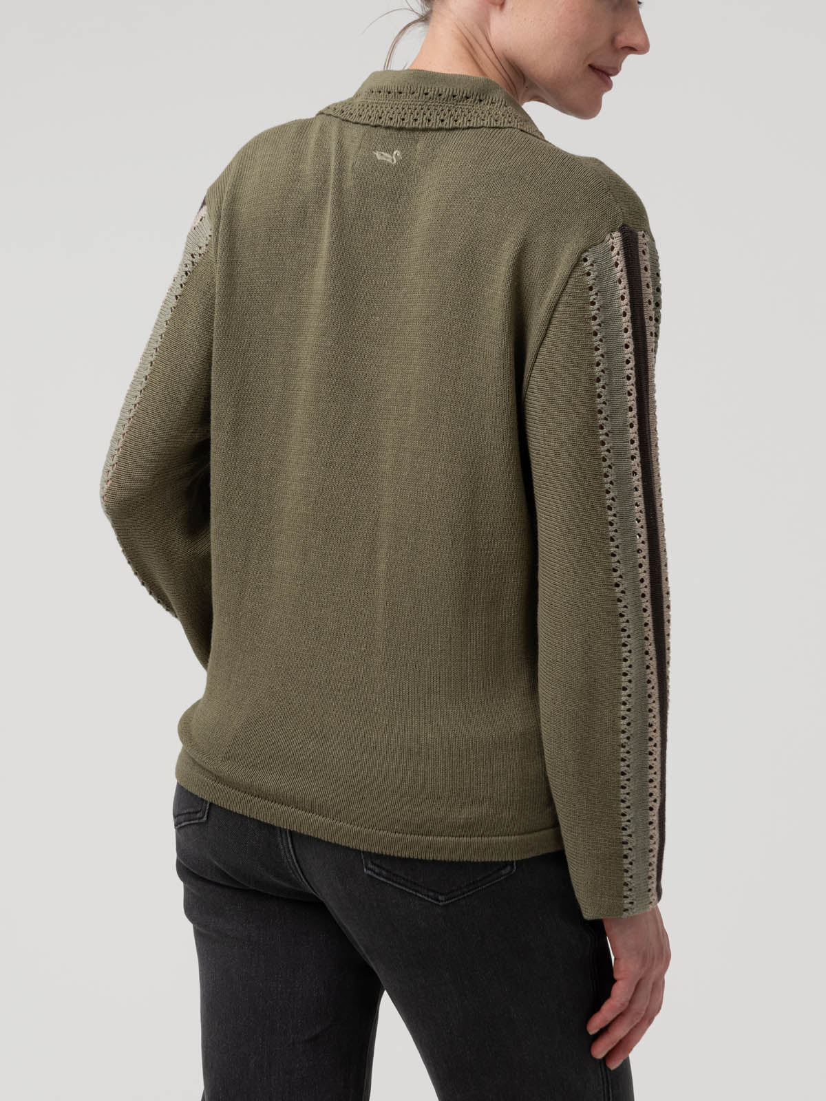 Sweater Algodón Orgánico Mujer Angelonia Verde Rockford