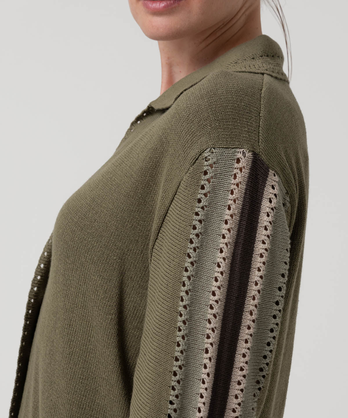 Sweater Algodón Orgánico Mujer Angelonia Verde Rockford