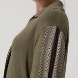 Sweater Algodón Orgánico Mujer Angelonia Verde Rockford