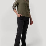 Sweater Algodón Orgánico Mujer Angelonia Verde Rockford