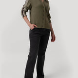 Sweater Algodón Orgánico Mujer Angelonia Verde Rockford