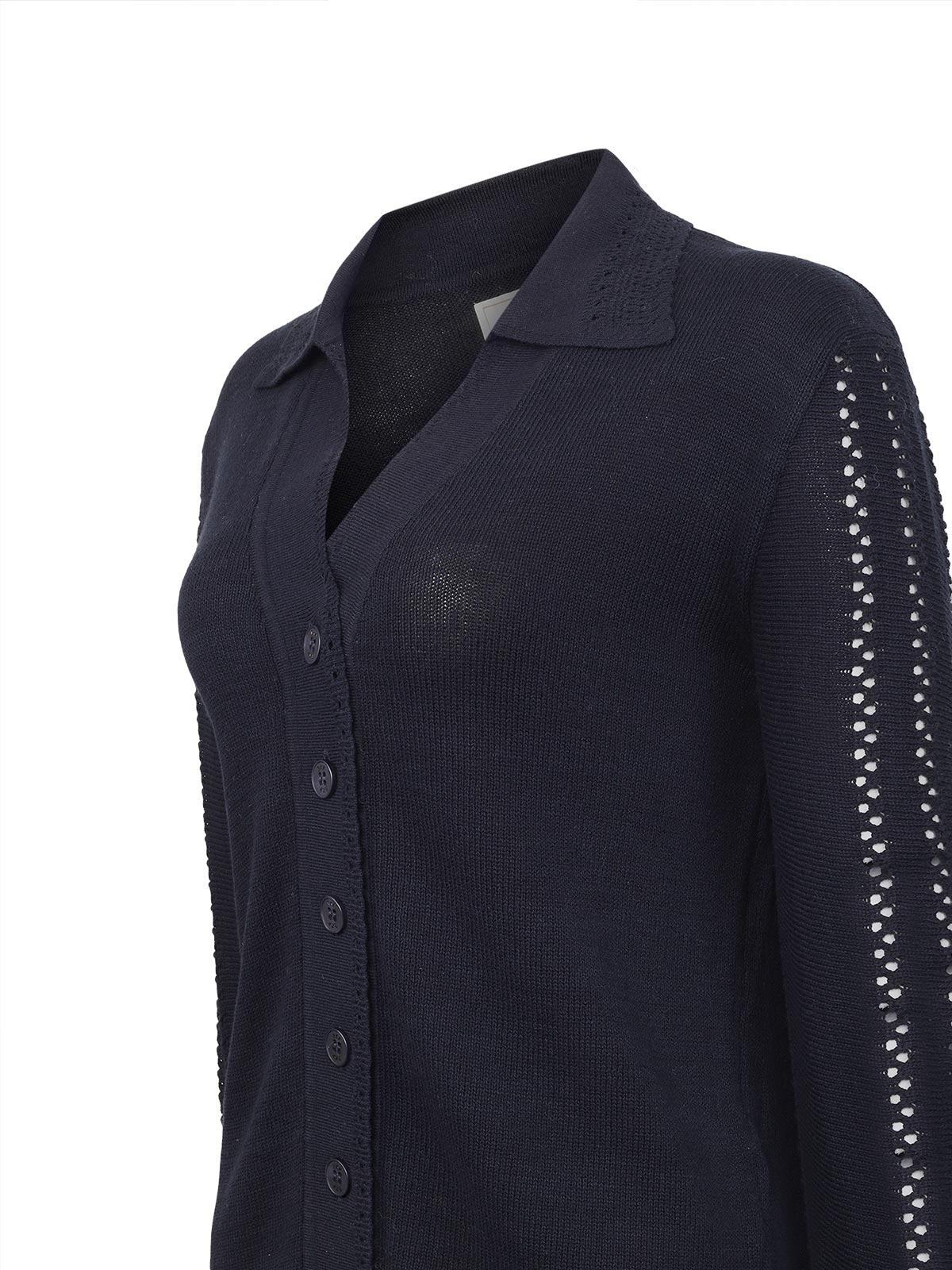 Sweater Algodón Orgánico Mujer Angelonia Azul Rockford