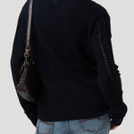 Sweater Algodón Orgánico Mujer Angelonia Azul Rockford