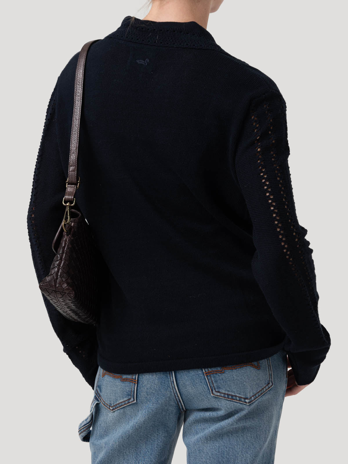 Sweater Algodón Orgánico Mujer Angelonia Azul Rockford