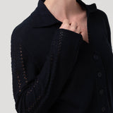 Sweater Algodón Orgánico Mujer Angelonia Azul Rockford