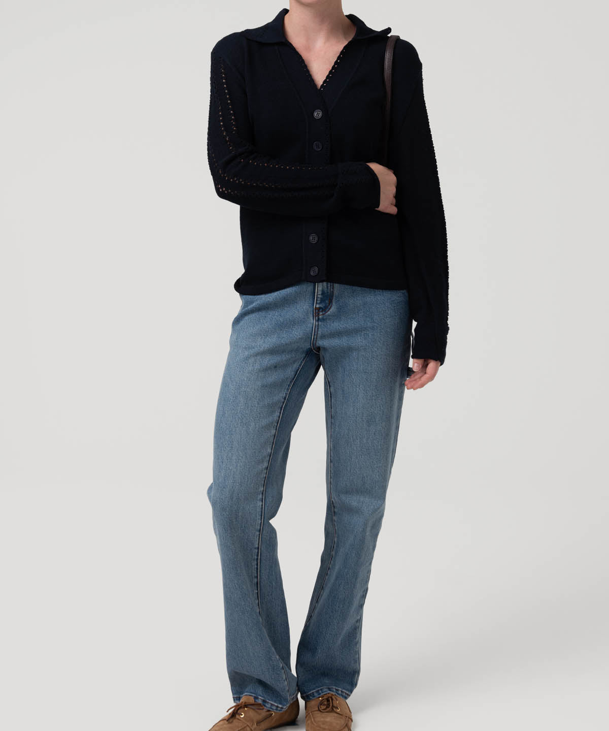 Sweater Algodón Orgánico Mujer Angelonia Azul Rockford