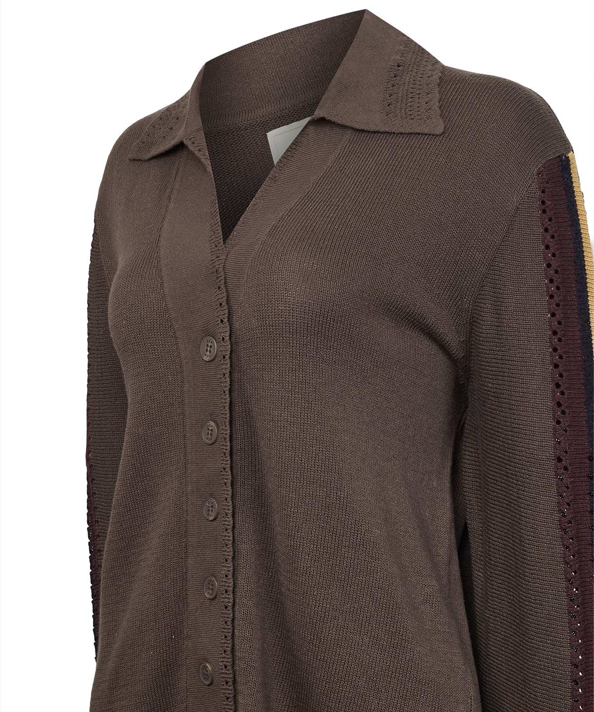 Sweater Algodón Orgánico Mujer Angelonia Café Rockford