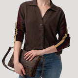 Sweater Algodón Orgánico Mujer Angelonia Café Rockford