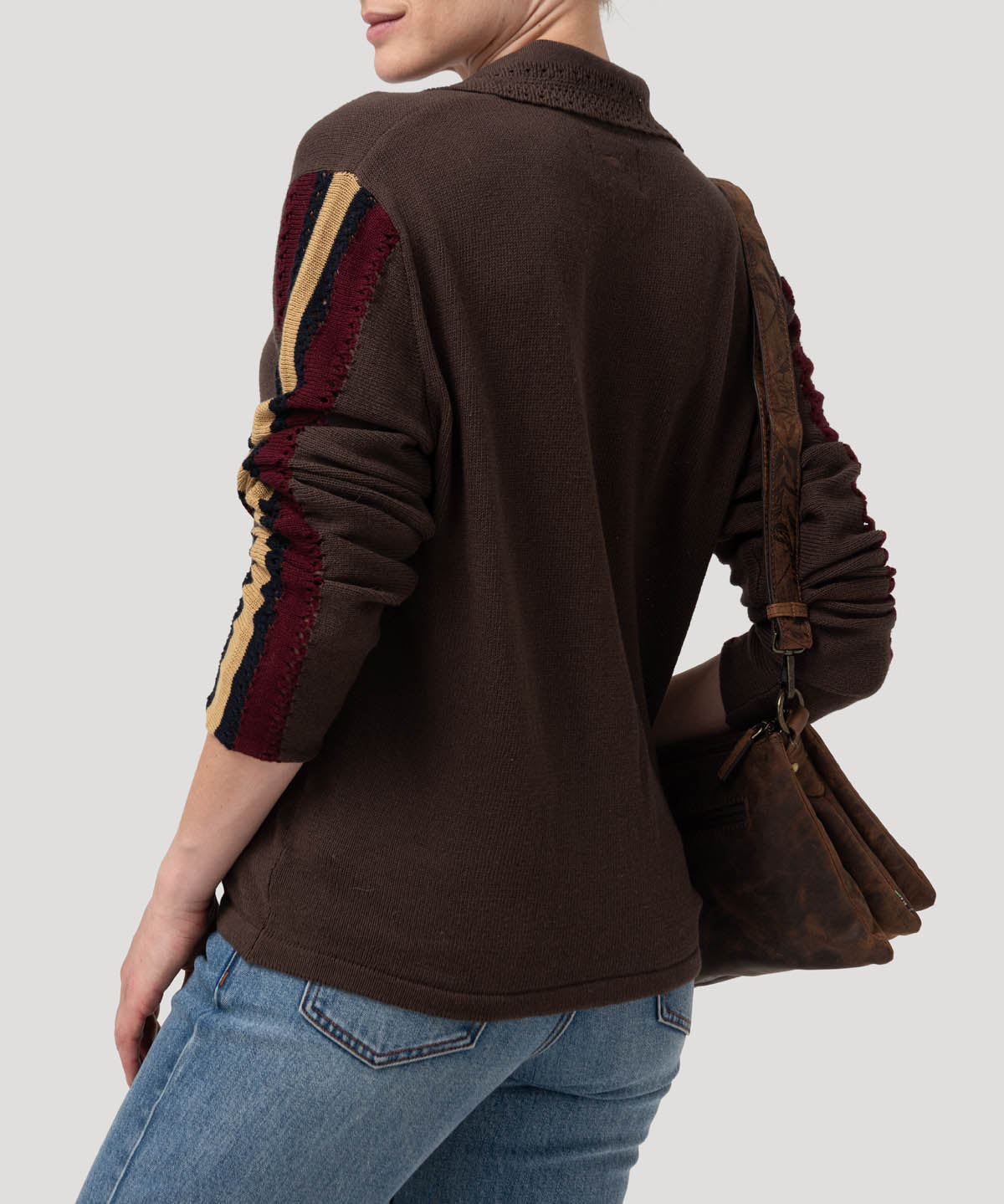 Sweater Algodón Orgánico Mujer Angelonia Café Rockford