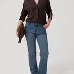 Sweater Algodón Orgánico Mujer Angelonia Café Rockford