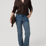 Sweater Algodón Orgánico Mujer Angelonia Café Rockford